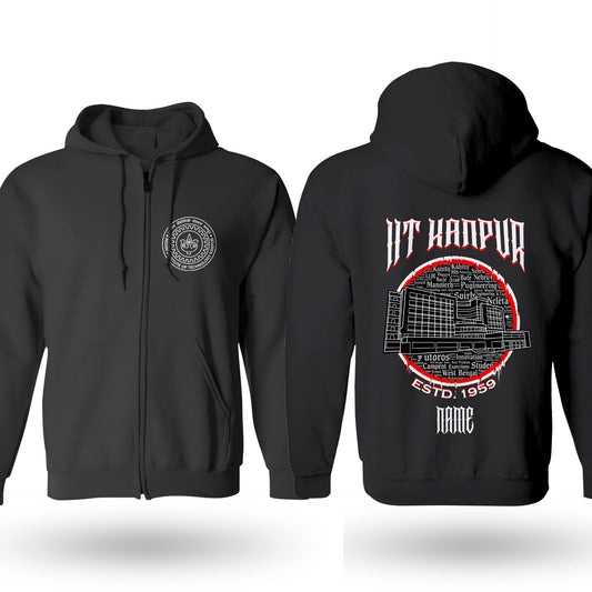 IIT Kanpur Legacy Armour Zipper Jacket  (Print Your Name) – 320GSM