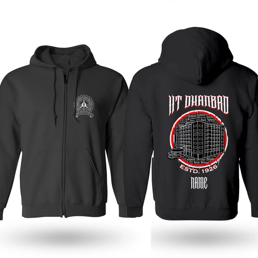 IIT Dhanbad Legacy Armour Zipper Jacket  (Print Your Name) – 320GSM