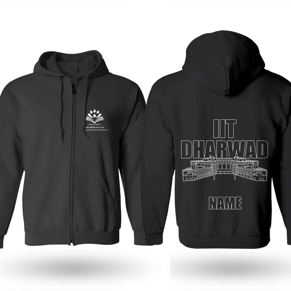 IIT Dharwad Signature Zipper Jacket  (Print Your Name) – 320GSM