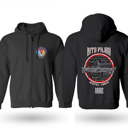 BITS Pilani Legacy Armour Zipper Jacket  (Print Your Name) – 320GSM