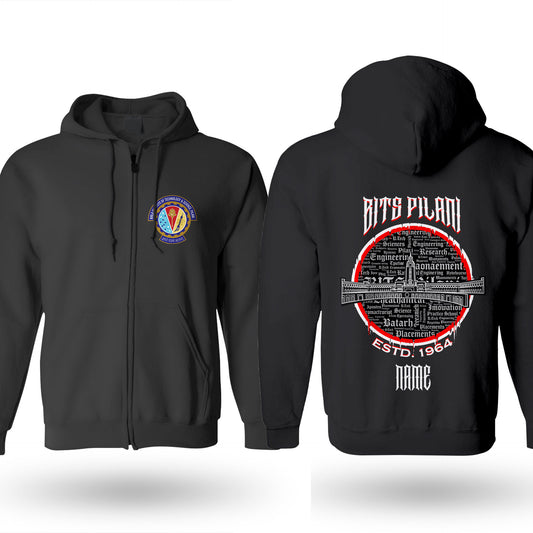 BITS Pilani Legacy Armour Zipper Jacket  (Print Your Name) – 320GSM