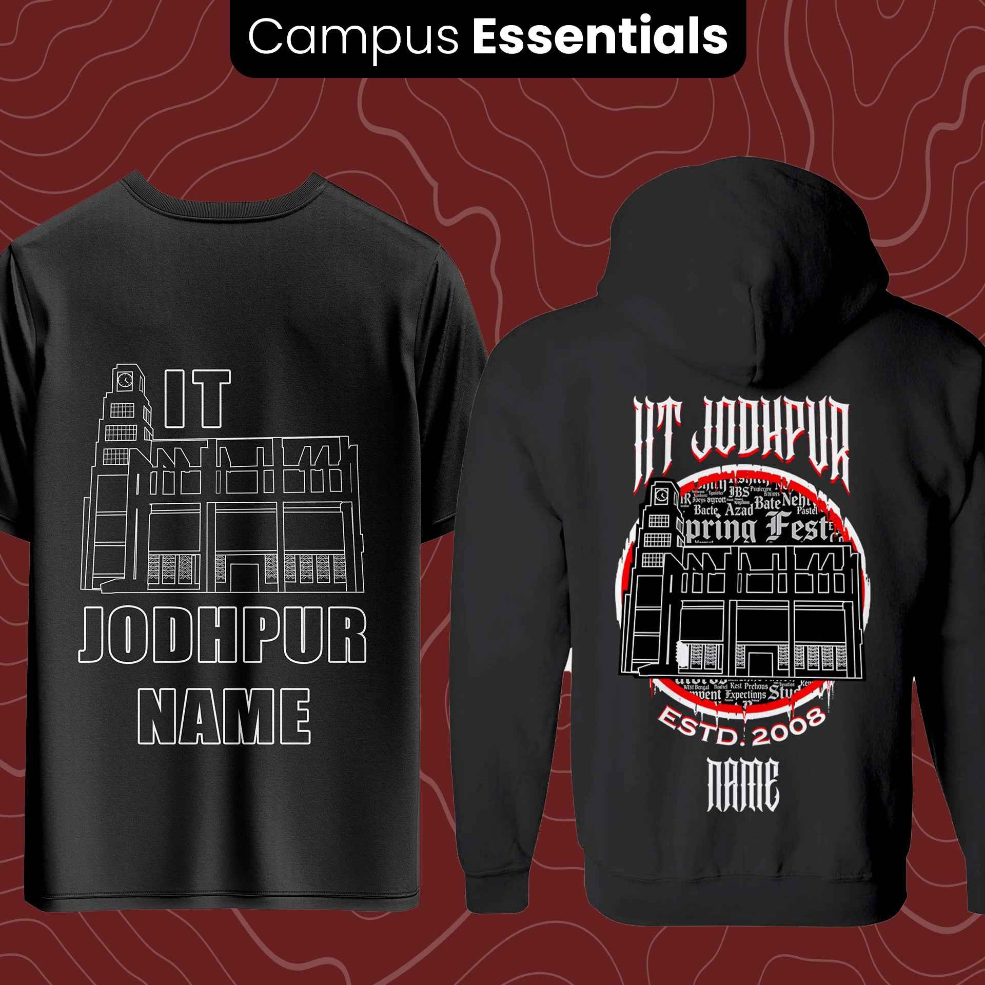 IIT Jodhpur Essentials : Oversize Tee and Jacket