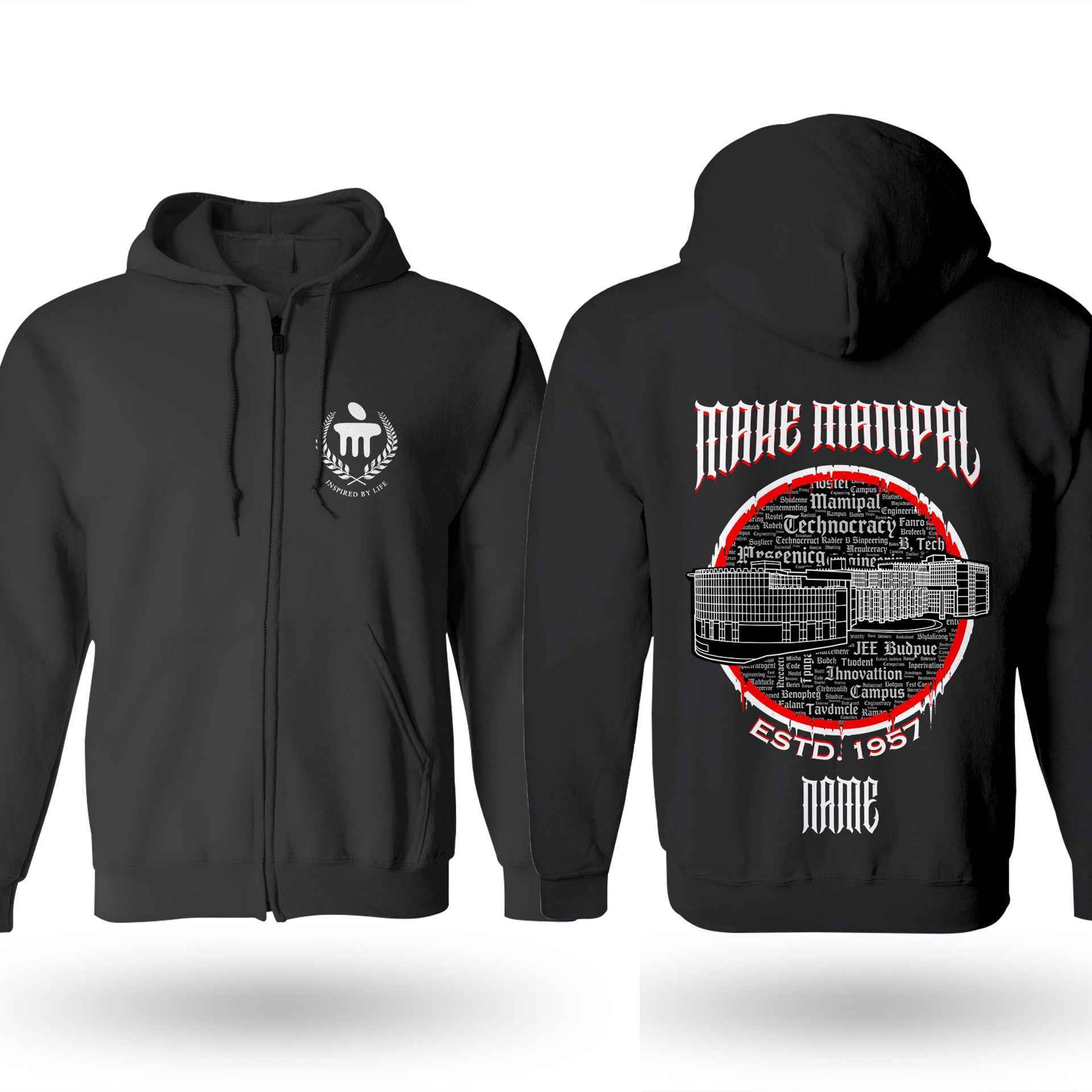 MAHE Manipal Essentials : Oversize Tee and Jacket