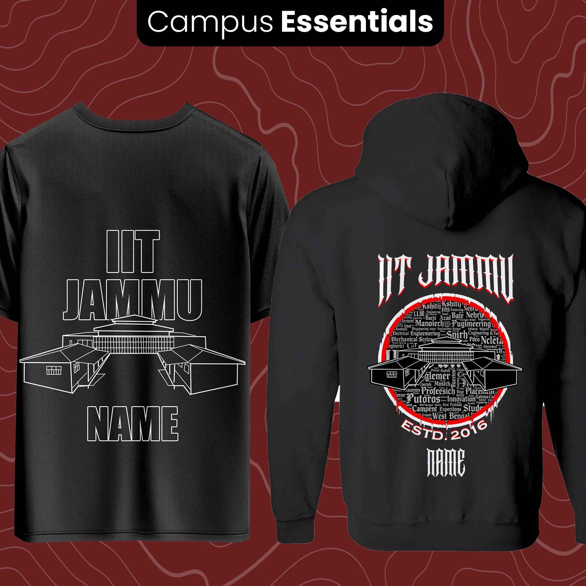 IIT Jammu Essentials : Oversize Tee and Jacket