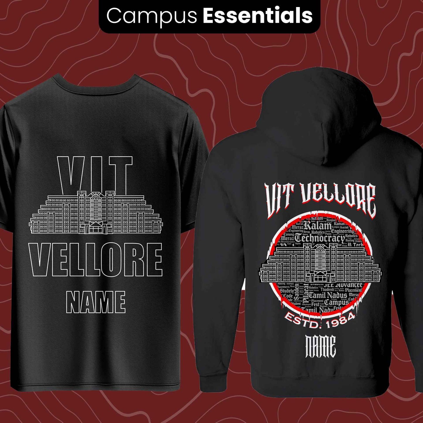 VIT Vellore Essentials : Oversize Tee and Jacket