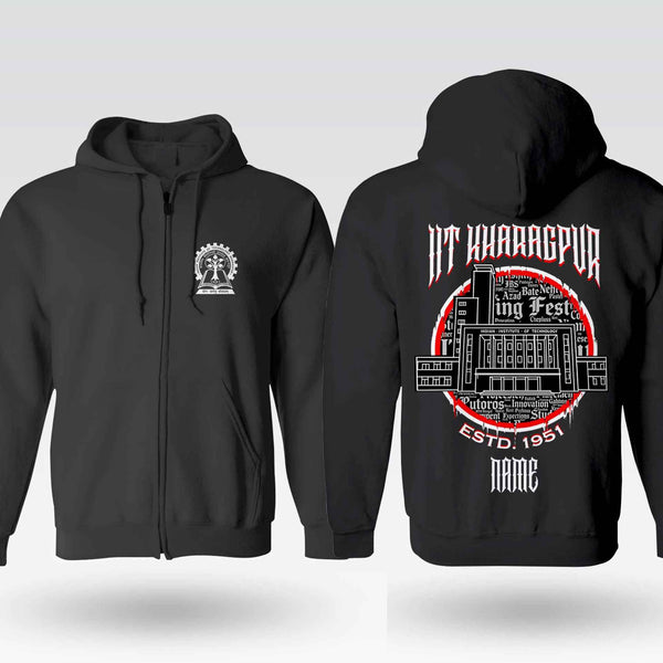 IIT Kharagpur Legacy Armour Zipper Jacket  (Print Your Name) – 320GSM