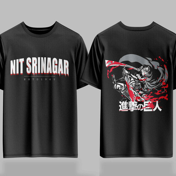 NIT Srinagar AOT Bloodline Drop – 240GSM  Oversized Tee