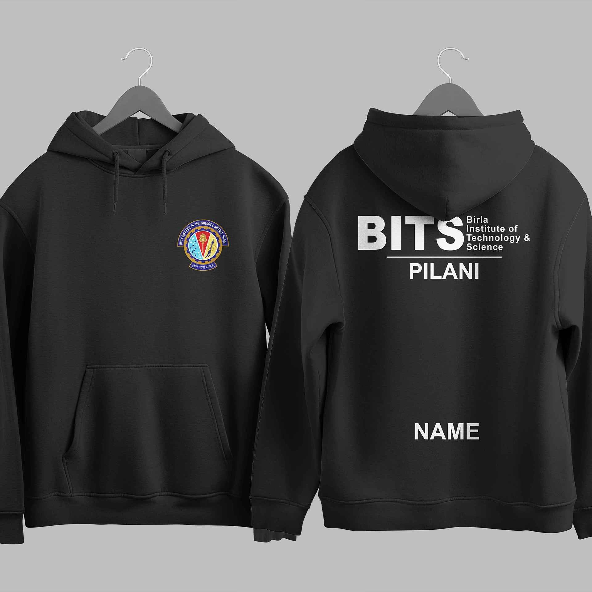 BITS Pilani Minimalist hoodie – KS Verse – front view