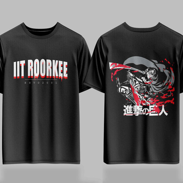 IIT Roorkee AOT Bloodline Drop –  240GSM Oversized Tee