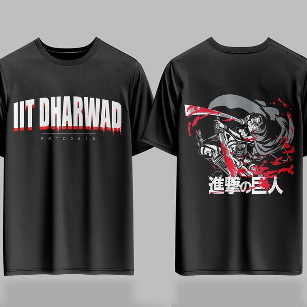 IIT Dharwad AOT Bloodline Drop – 240GSM  Oversized Tee