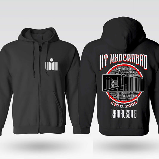 IIT Hyderabad Legacy Armour Zipper Jacket  (Print Your Name) – 320GSM