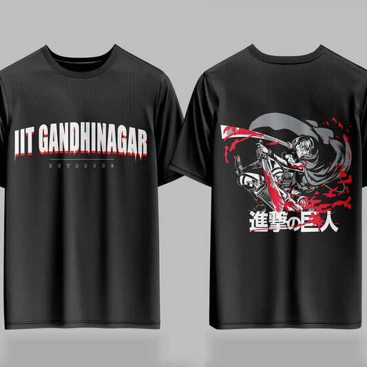 IIT Gandhinagar AOT Bloodline Drop – 240GSM  Oversized Tee