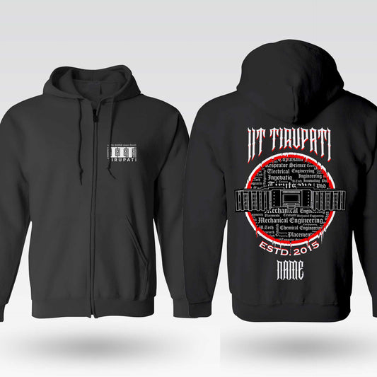 IIT Tirupati Legacy Armour Zipper Jacket  (Print Your Name) – 320GSM