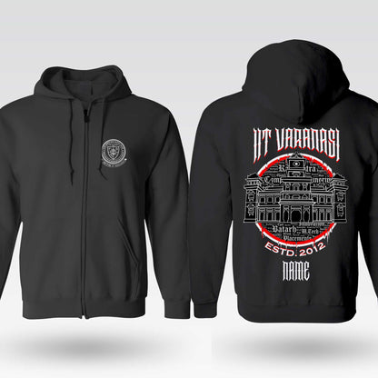 IIT (BHU) Varanasi Legacy Armour Zipper Jacket  (Print Your Name) – 320GSM