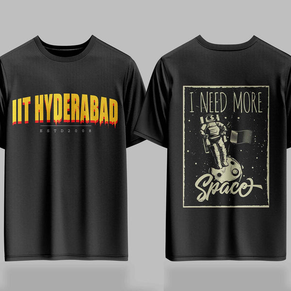 IIT Hyderabad Gravity Drop -  240GSM Oversized Tee