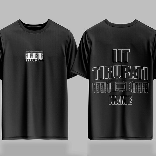 IIT Tirupati Signature Drop (Print Your Name)– 240GSM Oversized Tee