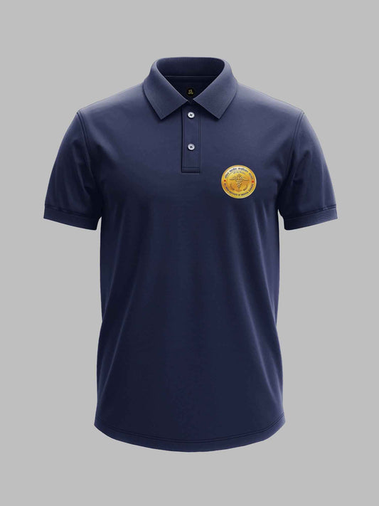 AIIMS Jodhpur Minimalist polo tee – KS Verse – detail view
