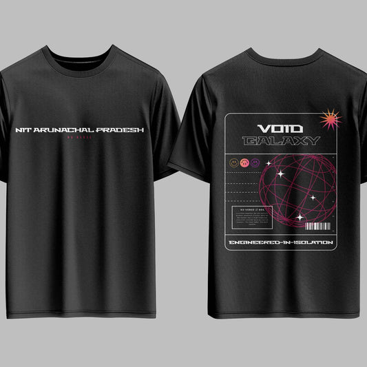The NIT Arunachal Pradesh Void Galaxy Oversized Tee - 240GSM