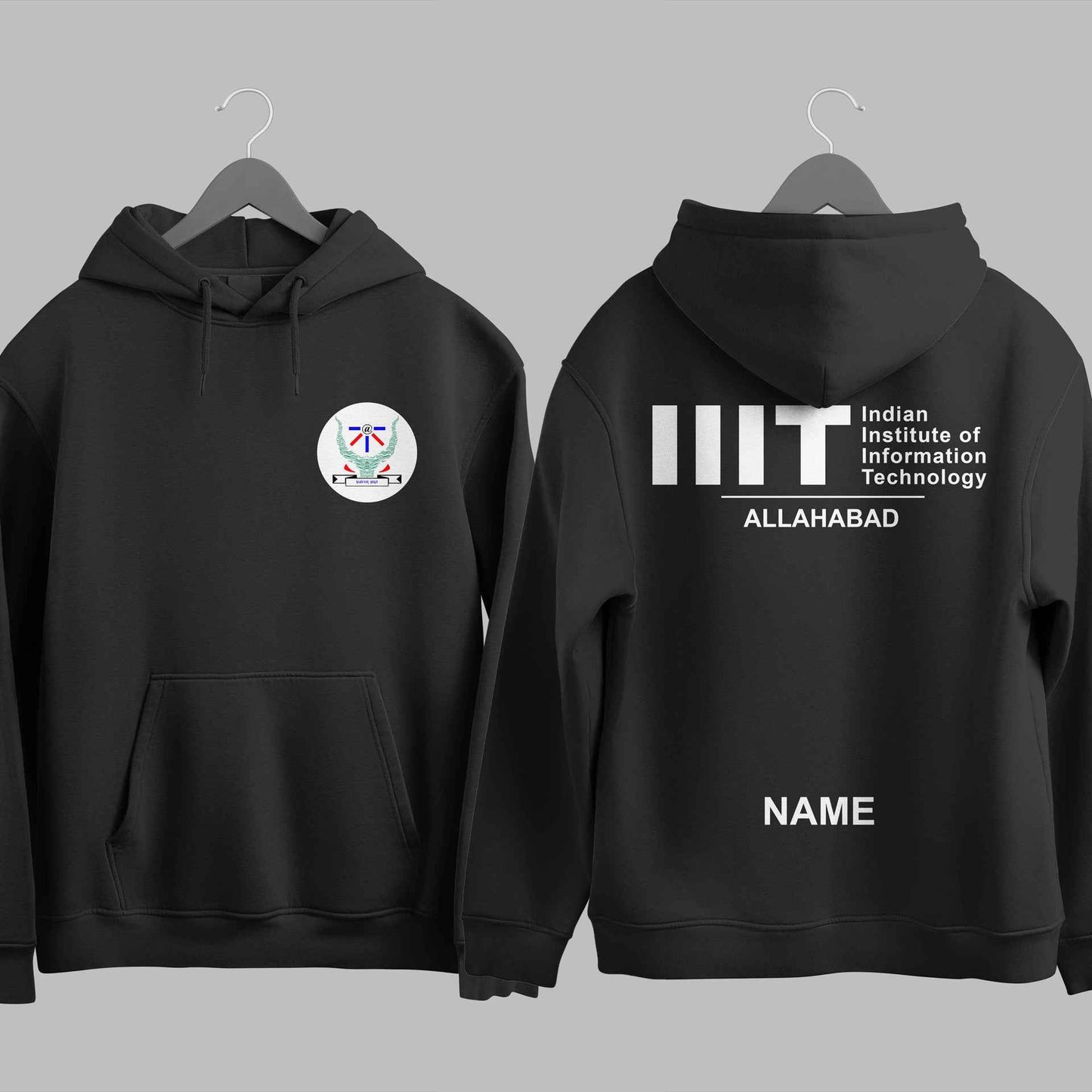 The IIIT Allahabad Minimalist Hoodie - 320GSM