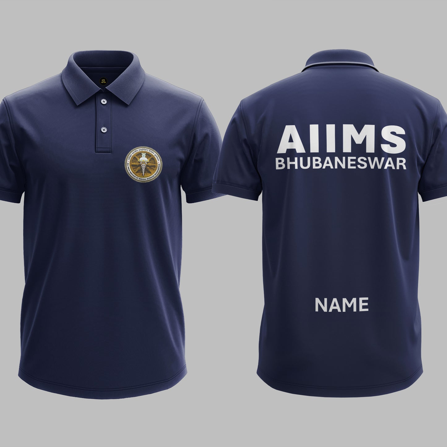 The AIIMS Bhubaneswar Heritage Polo Tee