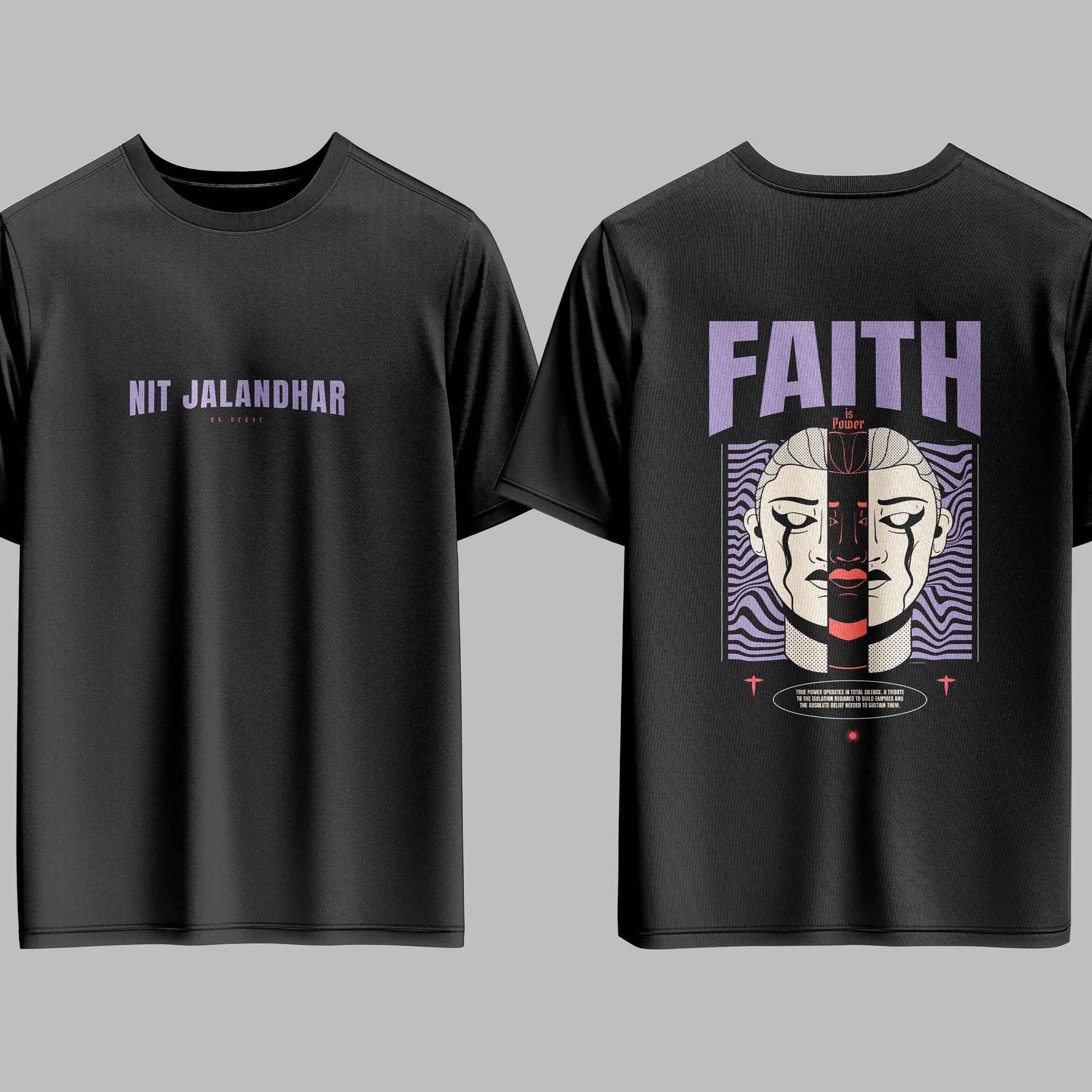 The NIT Jalandhar Void Duality Oversized Tee - 240GSM