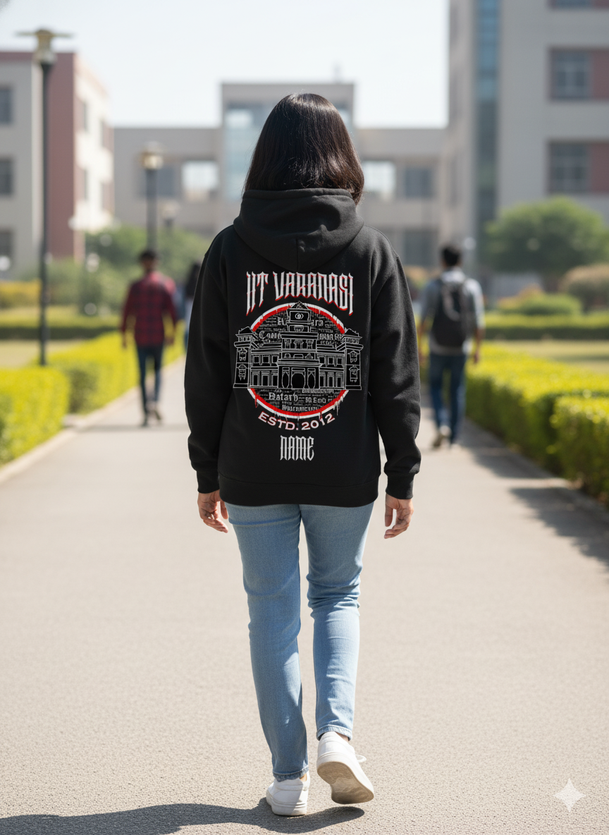IIT (BHU) Varanasi Legacy Armour Zipper Jacket  (Print Your Name) – 320GSM