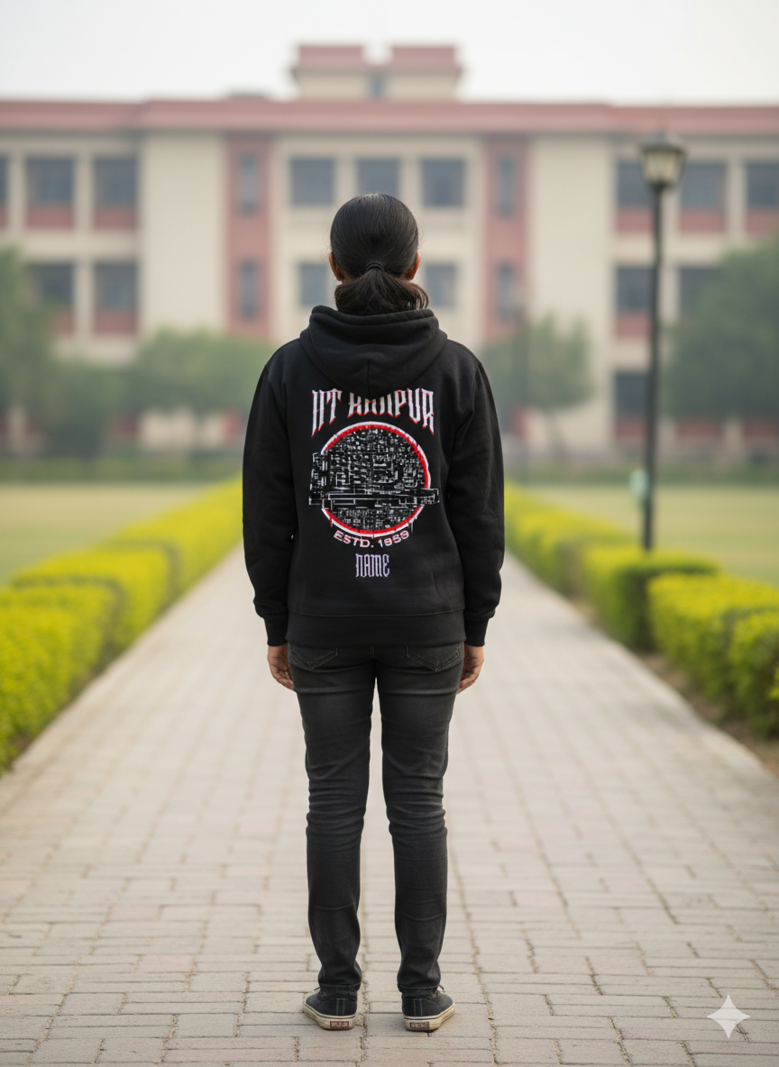 IIT Kanpur Legacy Armour Zipper Jacket  (Print Your Name) – 320GSM
