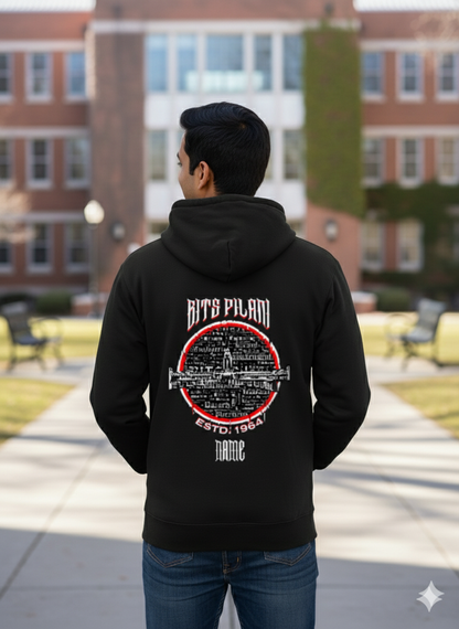 BITS Pilani Legacy Armour Zipper Jacket  (Print Your Name) – 320GSM