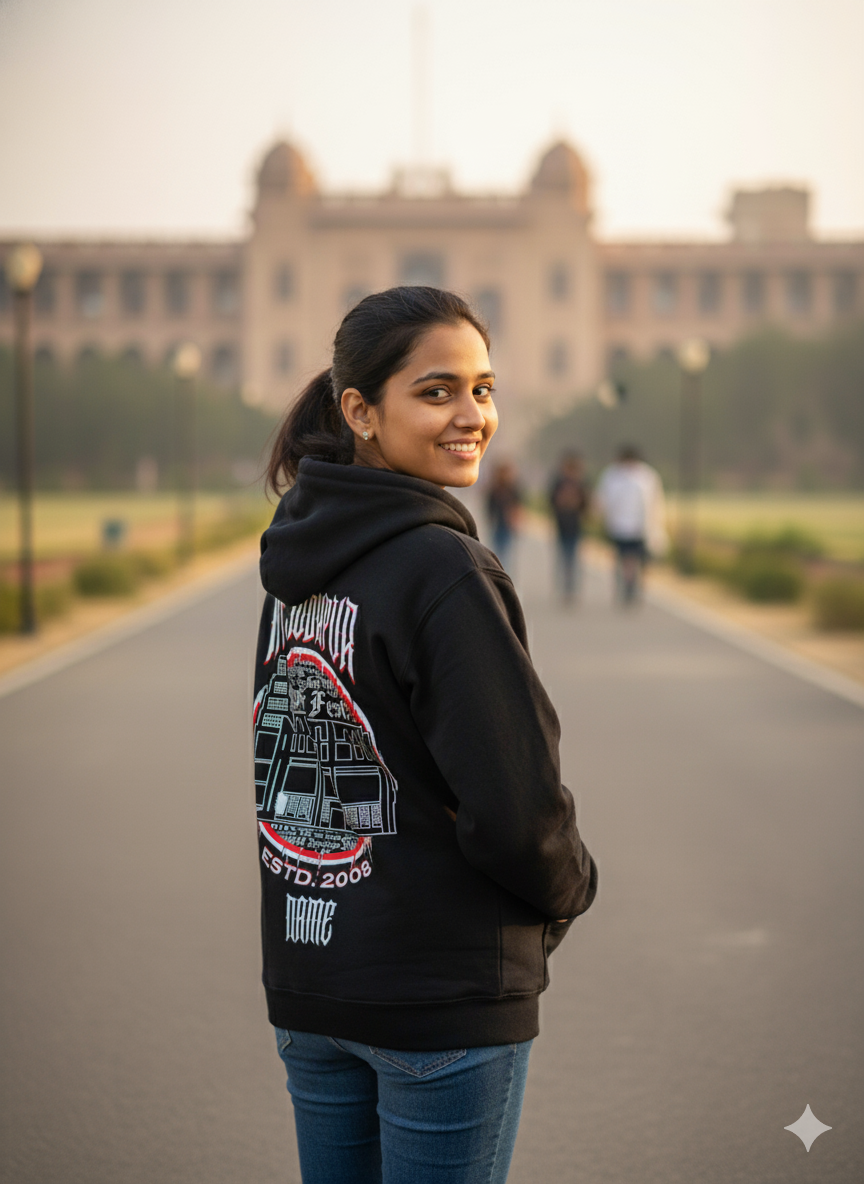 IIT Jodhpur Legacy Armour Zipper Jacket  (Print Your Name) – 320GSM