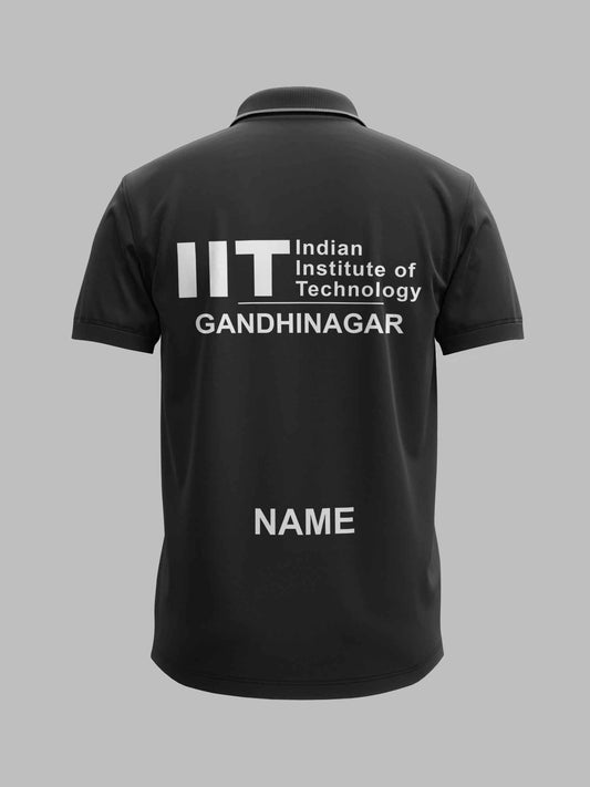 IIT Gandhinagar Minimalist polo tee – KS Verse – front view