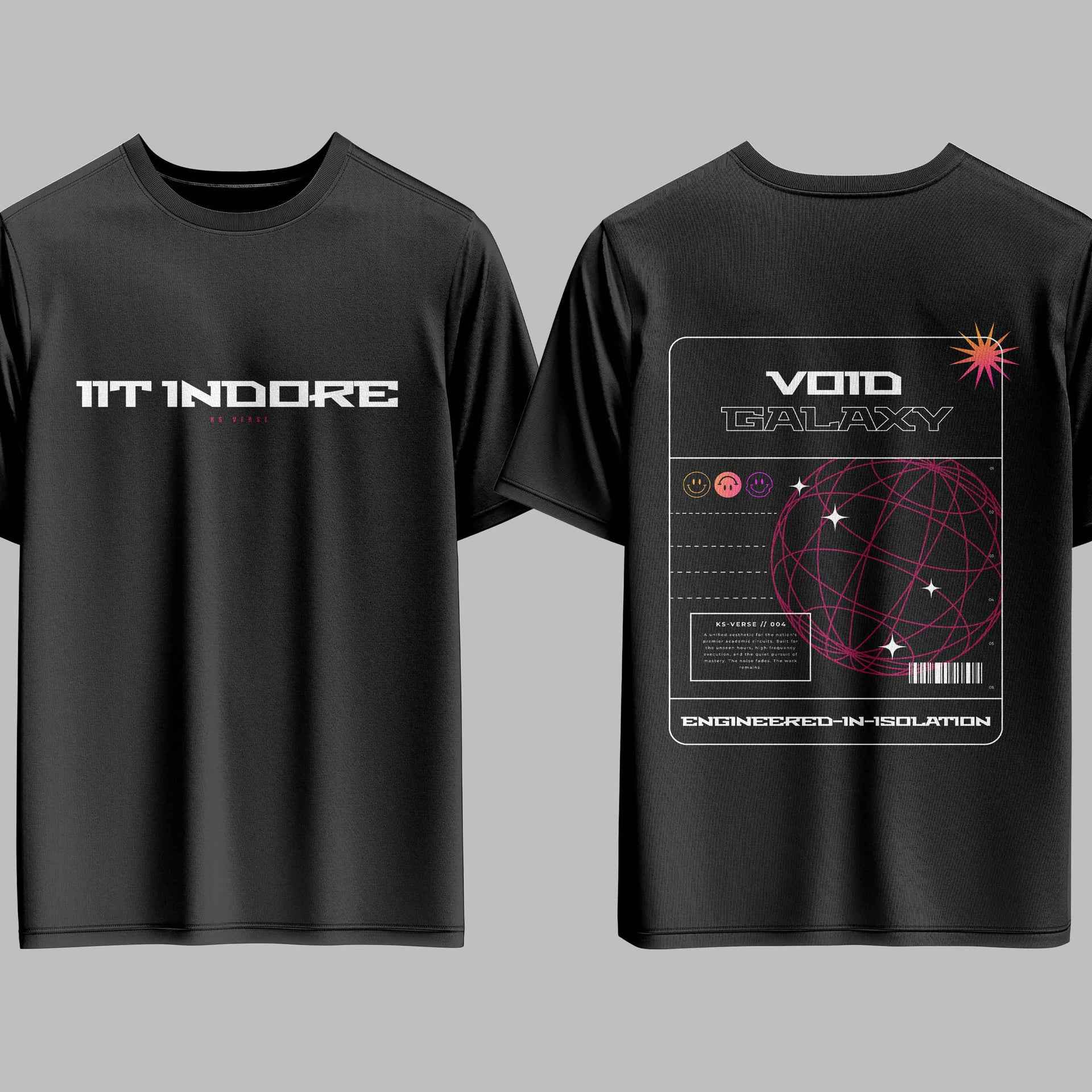 The IIT Indore Void Galaxy Oversized Tee - 240GSM