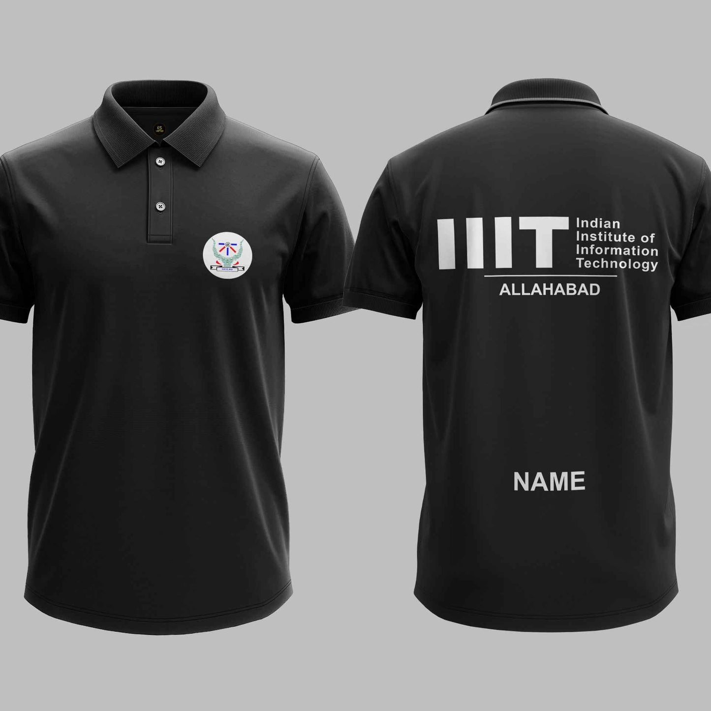 The IIIT Allahabad Minimalist Polo Tee - 200GSM
