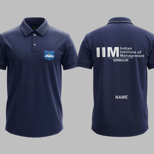 IIM Sirmaur Minimalist polo tee – KS Verse – detail view