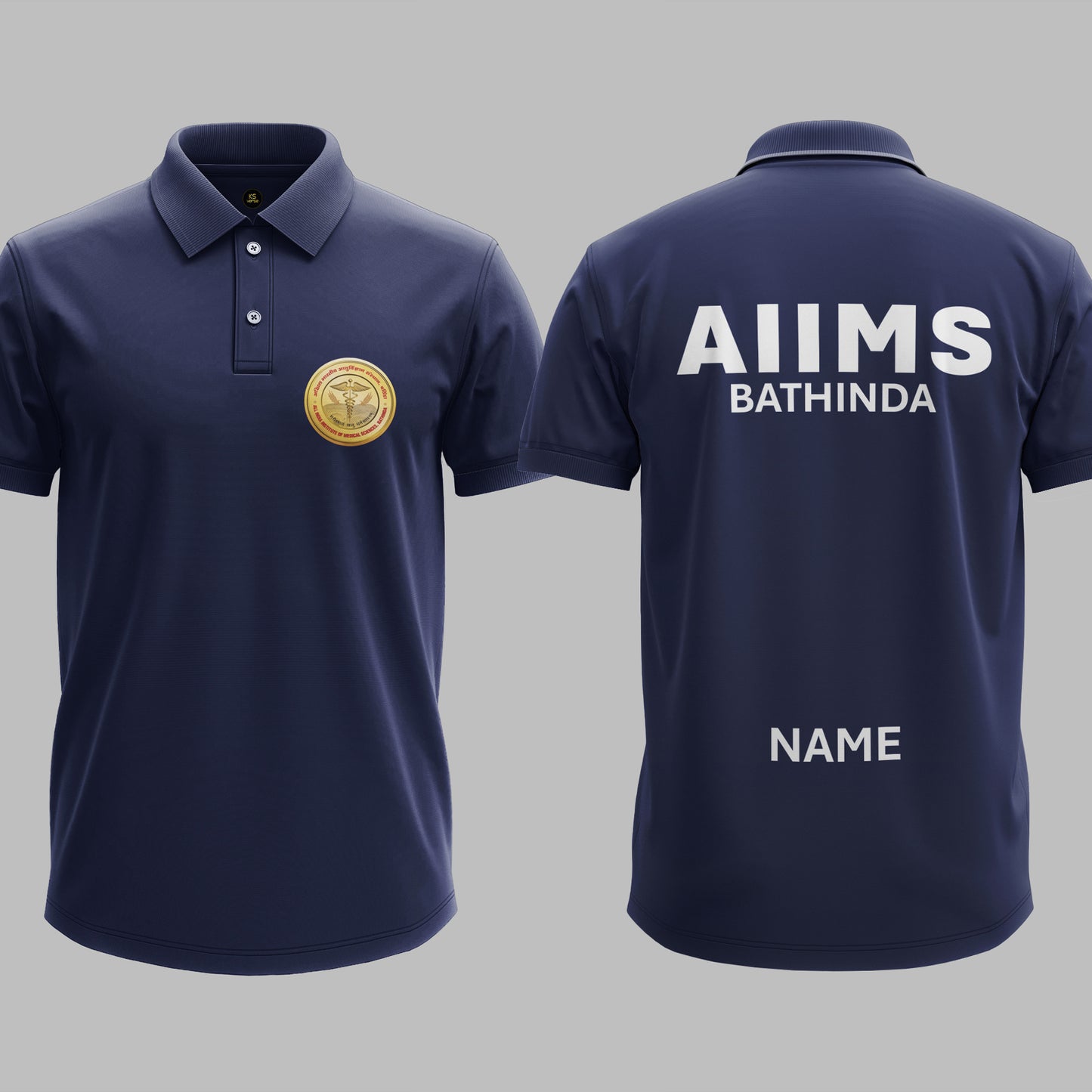 The AIIMS Bathinda Heritage Polo Tee