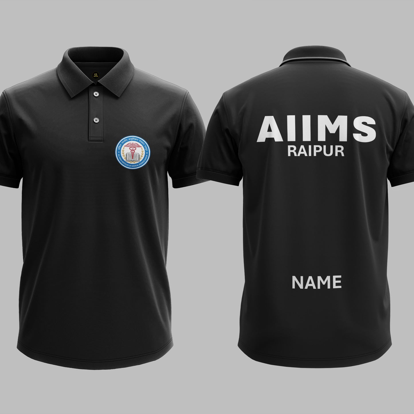 The AIIMS Raipur Heritage Polo Tee