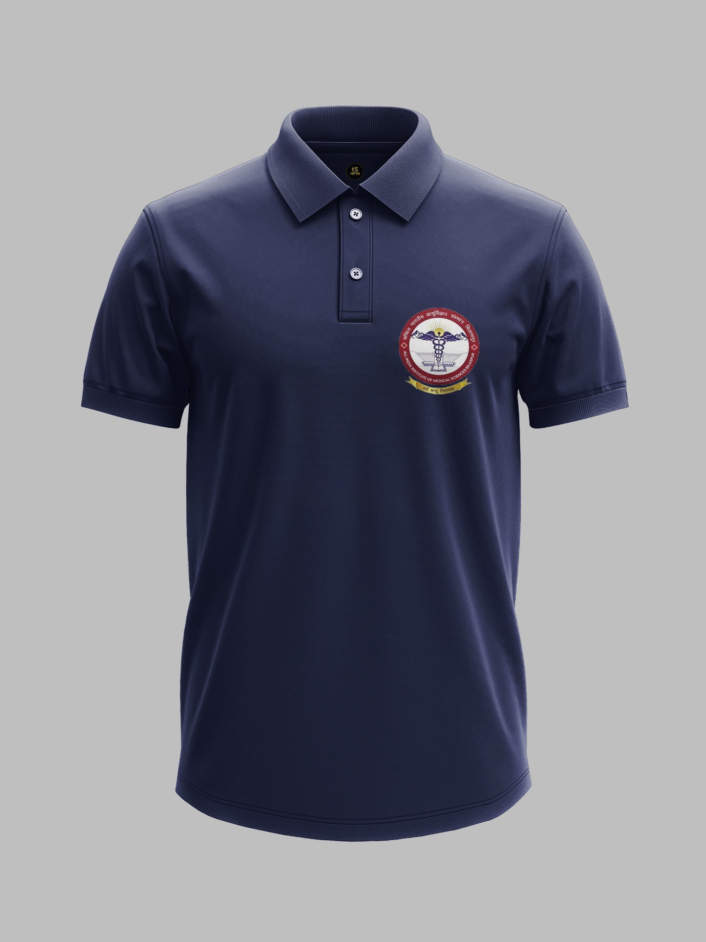 The AIIMS Bilaspur Heritage Polo Tee