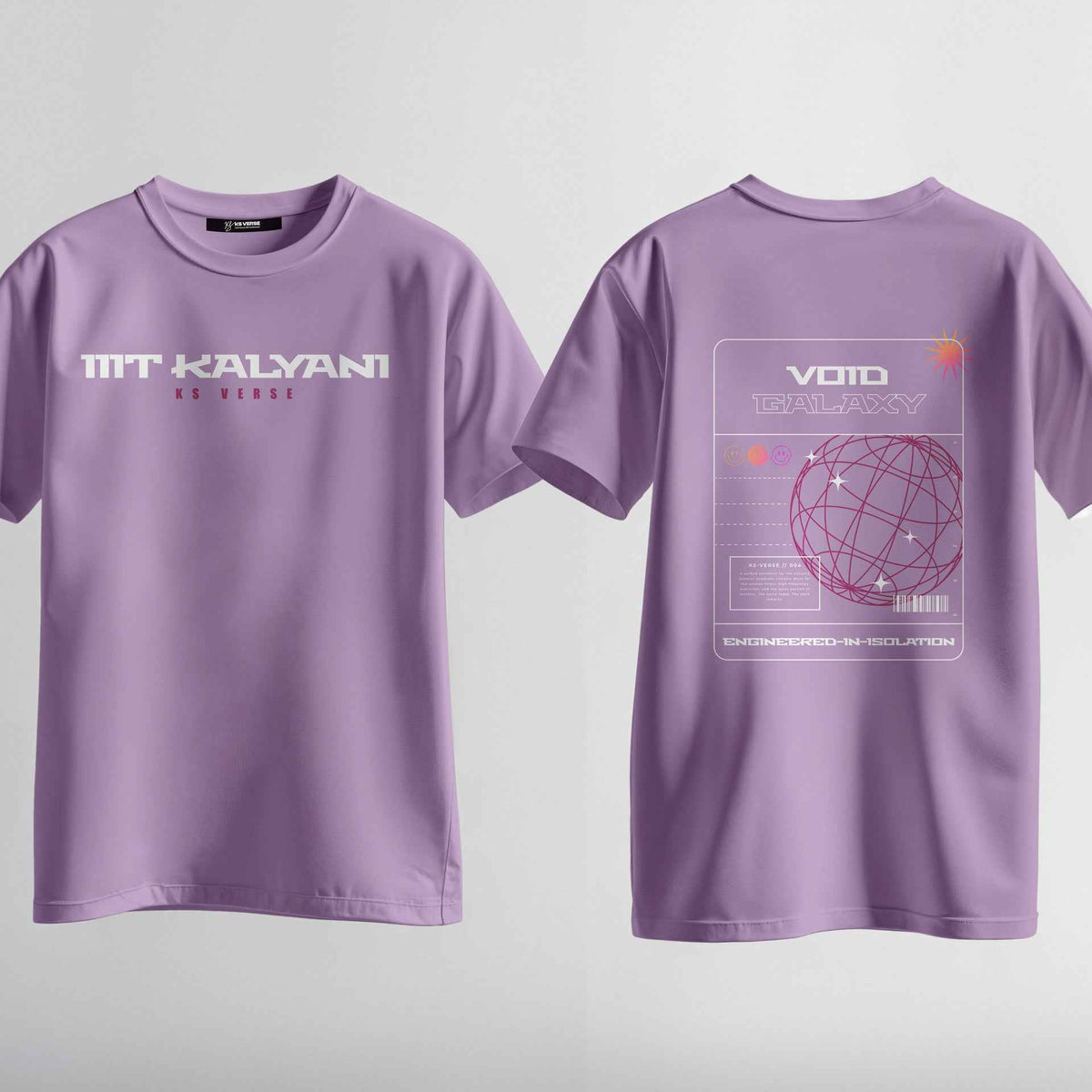 The IIIT Kalyani Void Galaxy Round Neck Tee - 210GSM