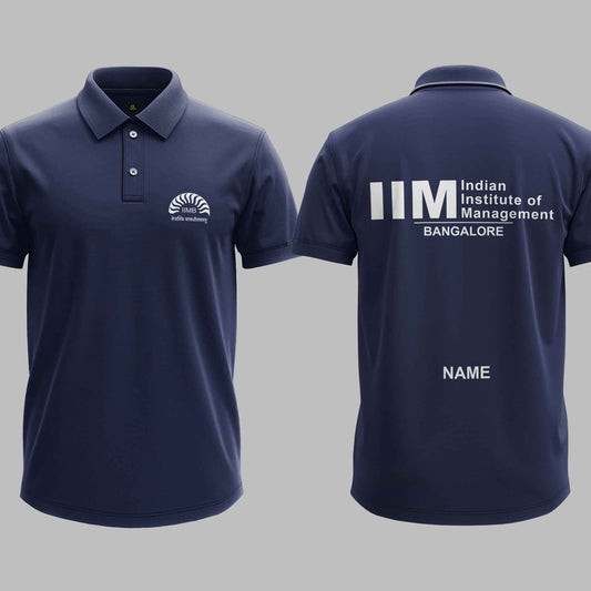 IIM Bangalore Minimalist polo tee – KS Verse – detail view