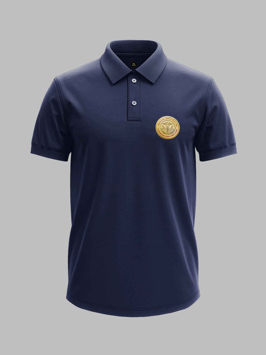 AIIMS Bathinda Minimalist polo tee – KS Verse – detail view
