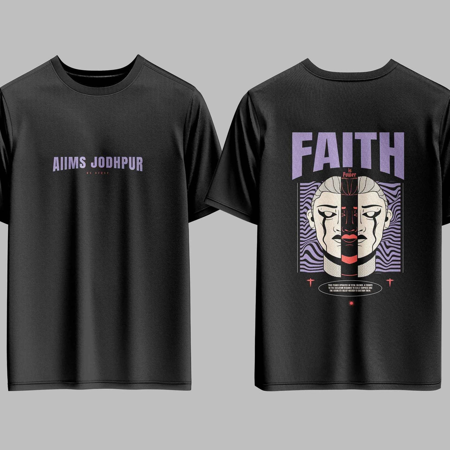 The AIIMS Jodhpur Void Duality Oversized Tee - 240GSM