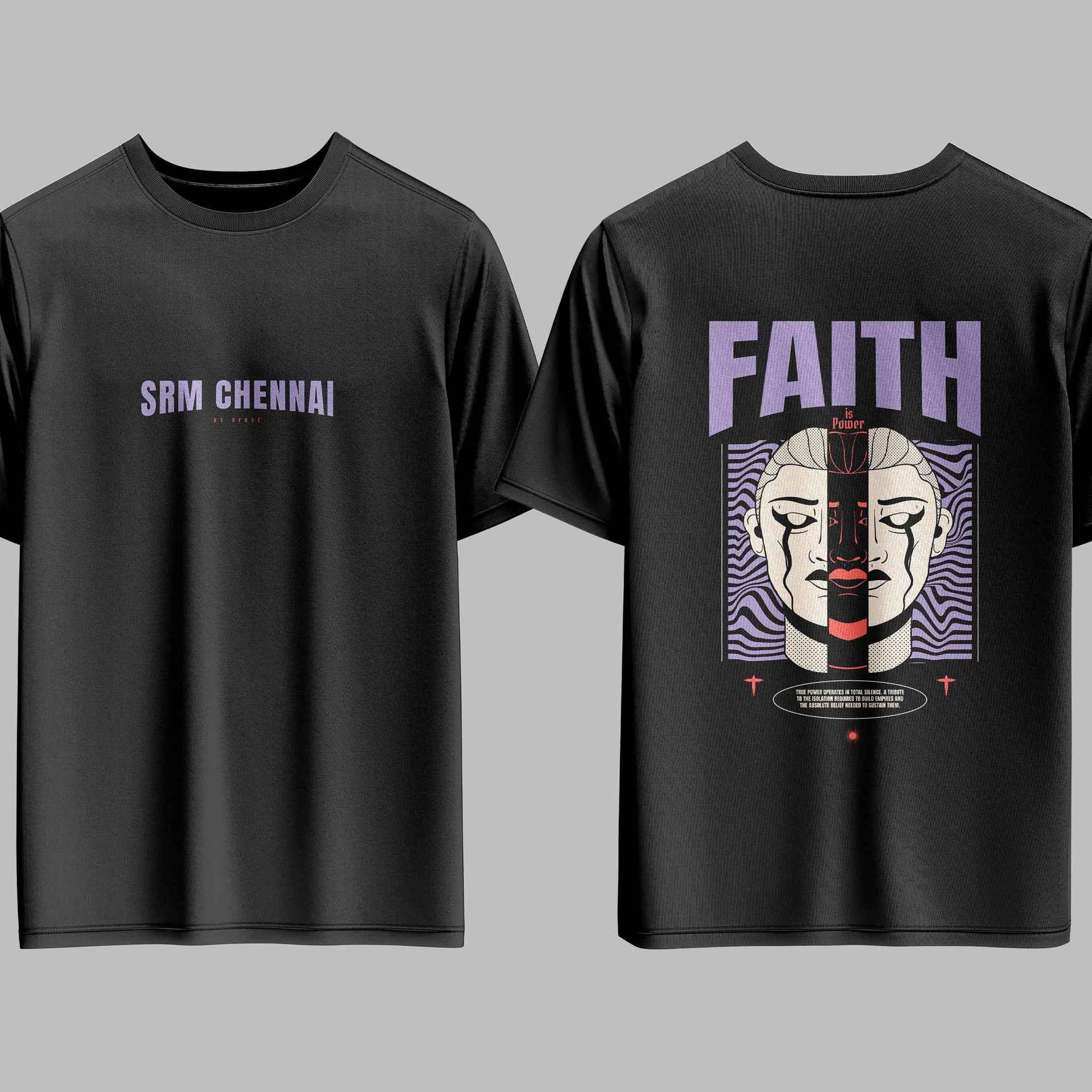 The SRM Chennai Void Duality Oversized Tee - 240GSM