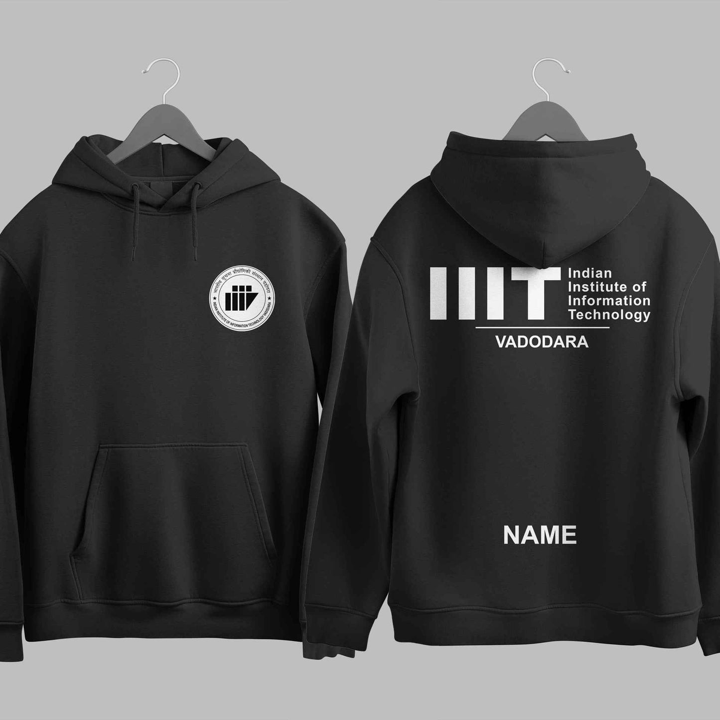 The IIIT Vadodara Minimalist Hoodie - 320GSM