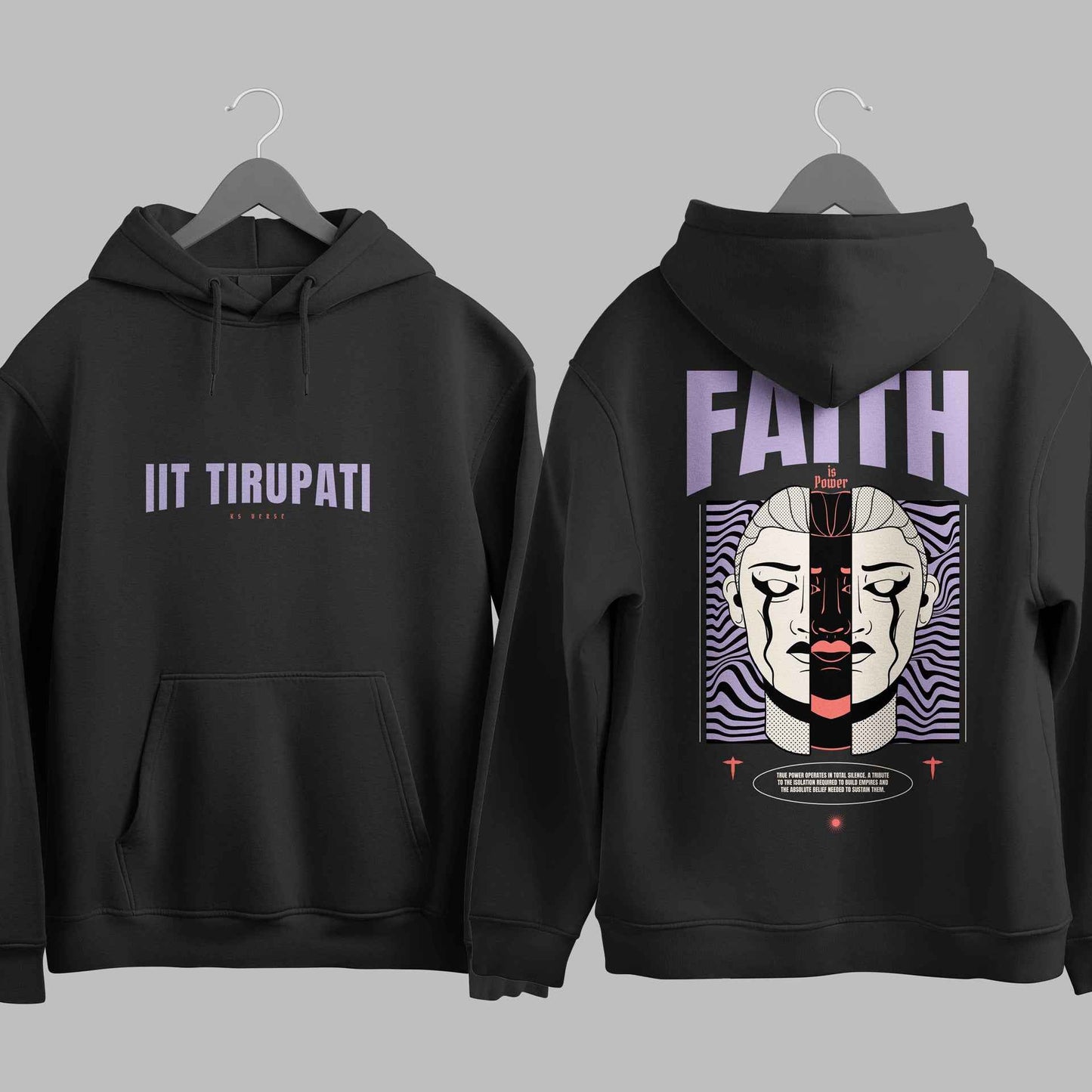 The IIT Tirupati Void Duality Hoodie - 320GSM