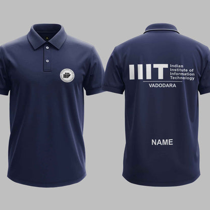 The IIIT Vadodara Minimalist Polo Tee - 200GSM