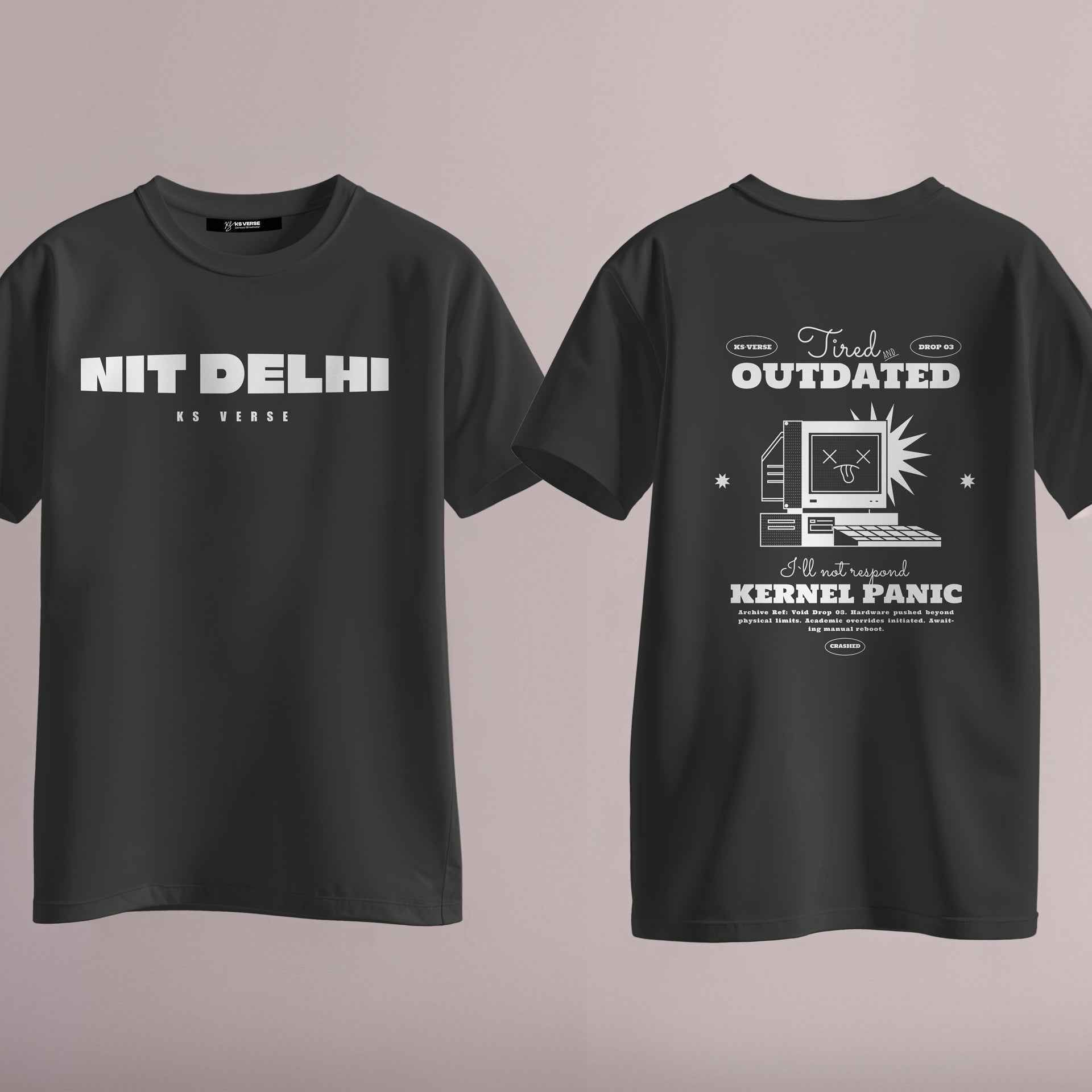 The NIT Delhi Void Kernel Round Neck Tee - 210GSM