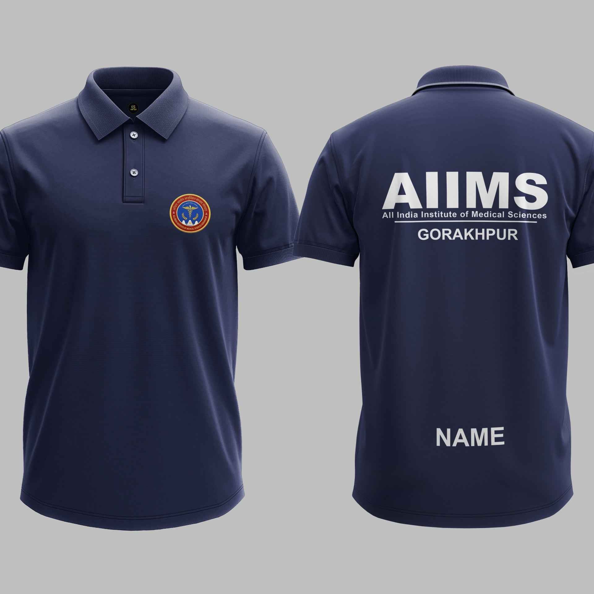 The AIIMS Gorakhpur Minimalist Polo Tee - 200GSM