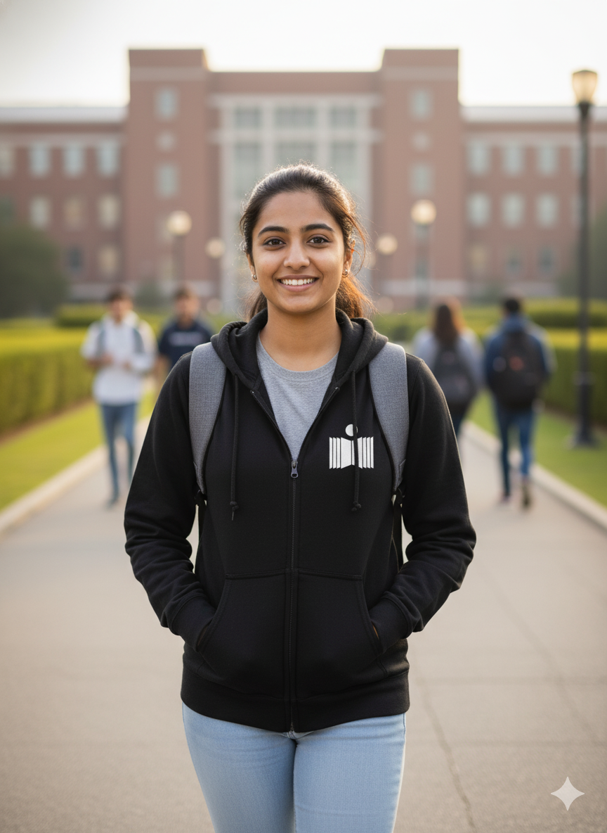 IIT Hyderabad Legacy Armour Zipper Jacket  (Print Your Name) – 320GSM
