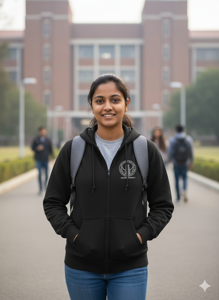 IIT Jodhpur Legacy Armour Zipper Jacket  (Print Your Name) – 320GSM