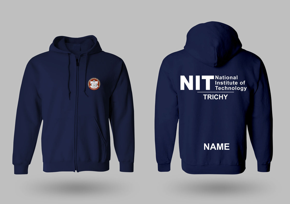 Navy blue Minimalist zipper jacket, NIT Trichy