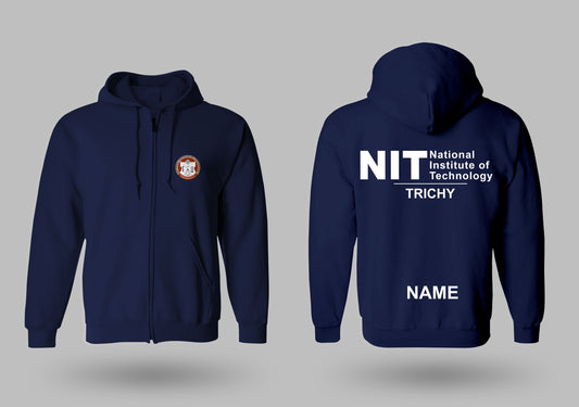 Navy blue Minimalist zipper jacket, NIT Trichy